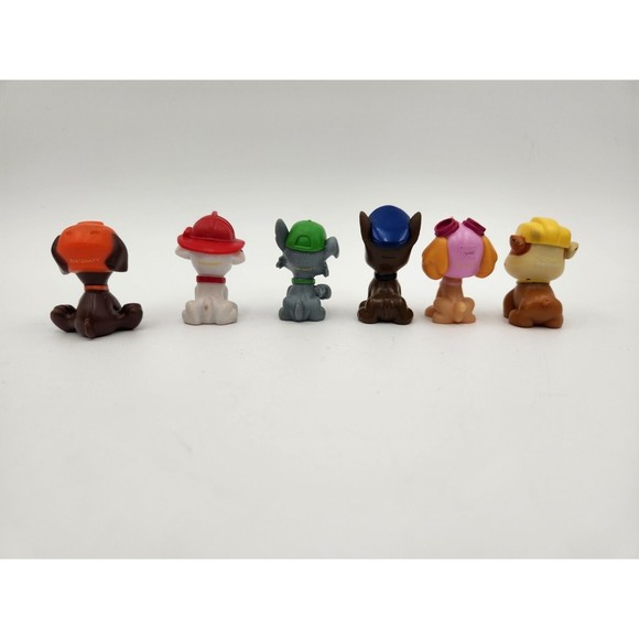 Paw Patrol Figure Set 6 Piece Mini Figurines Playset Cake Toppers Pup Set 1.5" - Picture 2 of 6